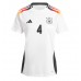 Camiseta Alemania Jonathan Tah #4 Primera Equipación Eurocopa 2024 manga corta